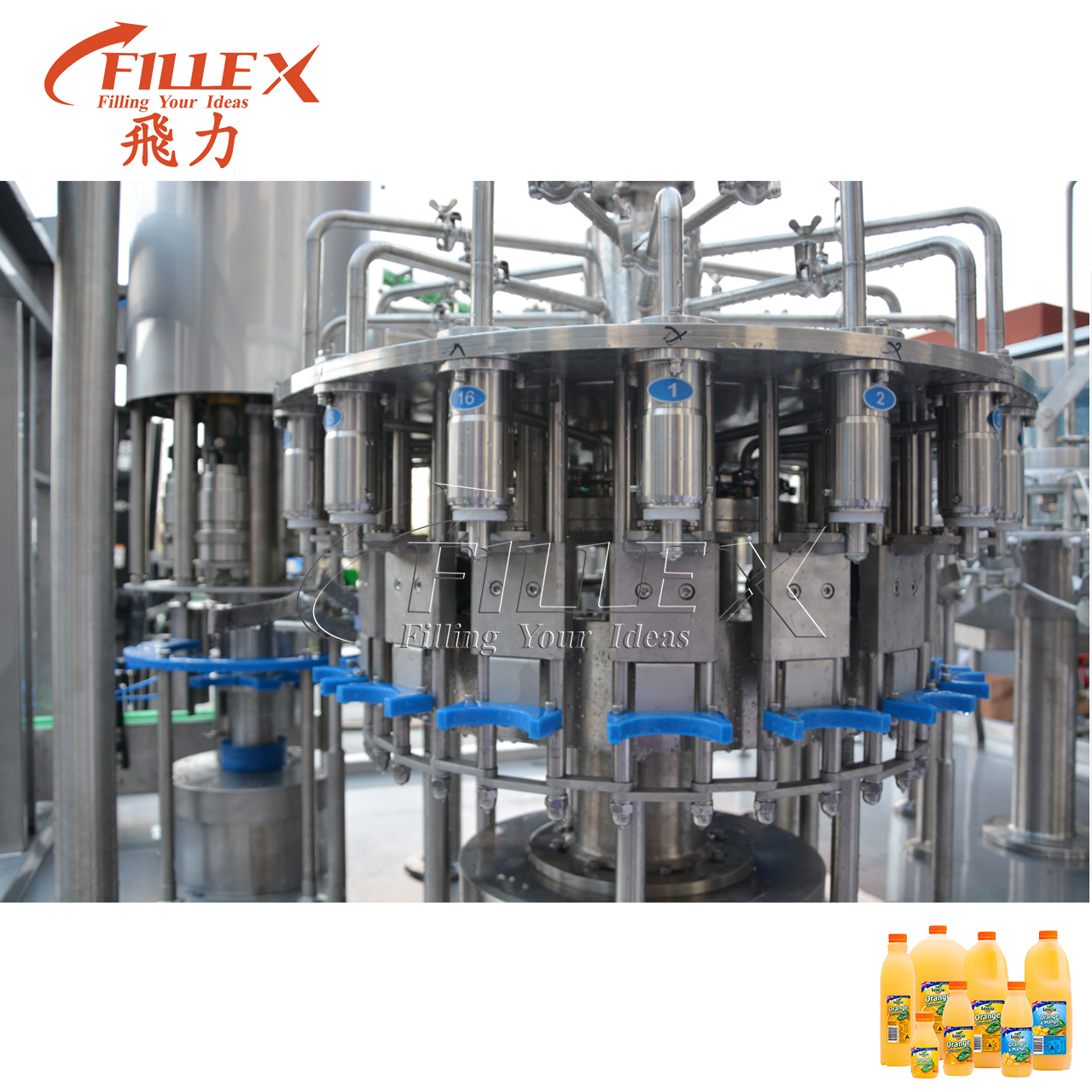 Fully Automatic Plastic Bottle Hot Filling Machine Production Line 